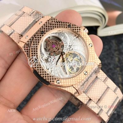 High Quality Hublot Classic Fusion Tourbillon Men Watch Rose Gold