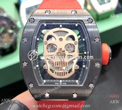 Swiss Quality Richard Mille Skull Replica Watch RM 52-01 Tourbillon for Sale