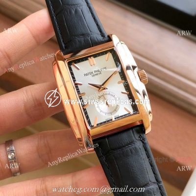 2019 Copy Patek Philippe Gondolo Rose Gold White Watches
