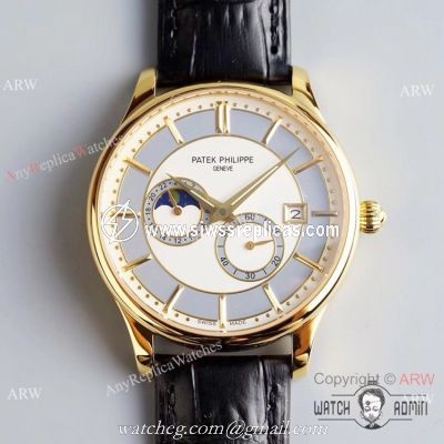 Best Replica Patek Philippe Moon Phase Gold Watch Swiss Grade 1