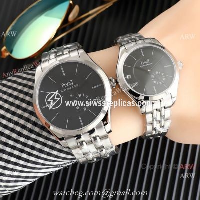 New Replica Piaget Altiplano Date Stainless Steel Black Watch Lover watch