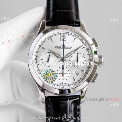 Swiss Copy Jaeger-LeCoultre Master Chronograph Watch Silver Dial 2020 New