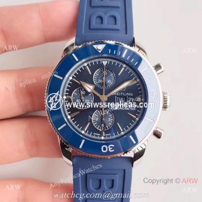 Swiss Replica Breitling Superocean Heritage II daydate SS Blue Watch GB Factory