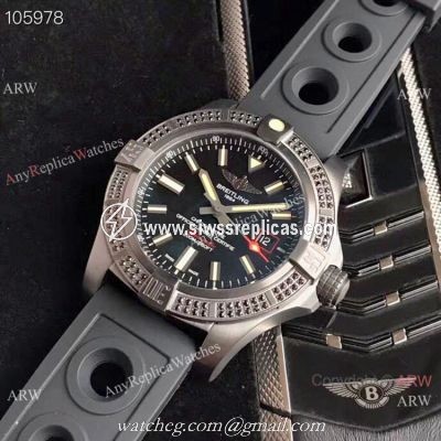 GB Replica Breitling Avenger blackbird Swiss 2824 Watch Black Rubber Strap