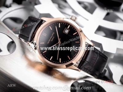 Fake Patek Philippe Calatrava Rose Gold Automatic Watches 42mm