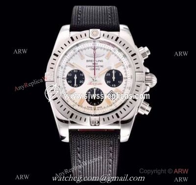 GF Replica Breitling Chronomat Aermacchi Asia 7750 Watch SS Panda Face