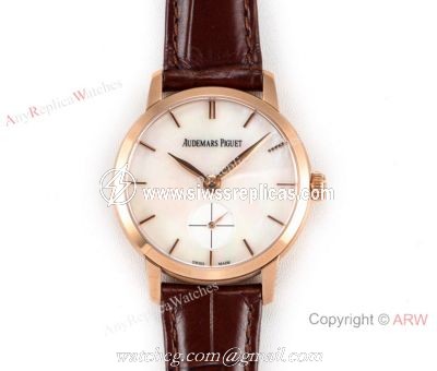 GBF Replica Audemars Piguet Jules Audemars Cal.3090 Watch Rose Gold White MOP Dial