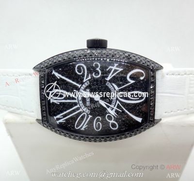Franck Muller Platinum Rotor Black Diamond Men Watch Knock off Watches China