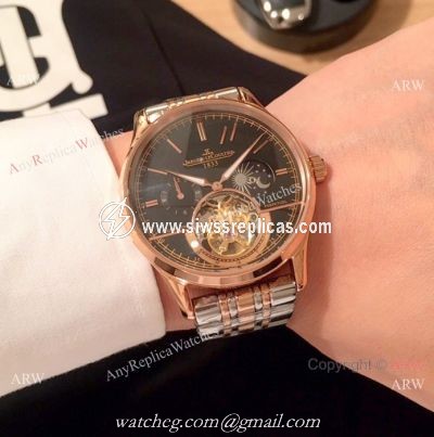 Jaeger-LeCoultre Master Complications Tourbillon Watch Replica 2-Tone Rose Gold
