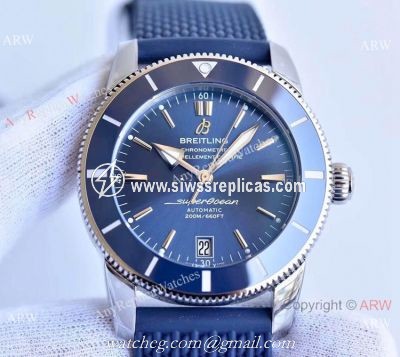 (GF) Swiss Copy Breitling Superocean Heritage II B20 Men Watch Stainless Steel Blue Face