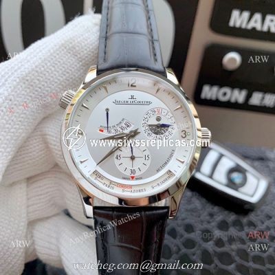 New Copy Jaeger LeCoultre Master Ultra Thin Reserve de Marche Watch SS Silver Face