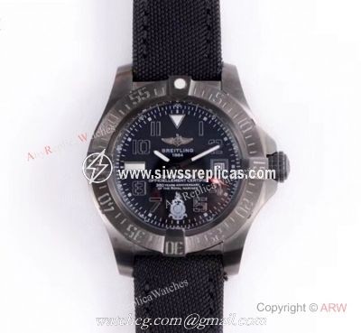 GB Factory Breitling Avenger Seawolf II Boelcke Black Steel Watch 45mm
