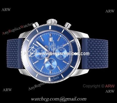 Swiss Replica Breitling Superocean Heritage Blue Watch 7750 Movement
