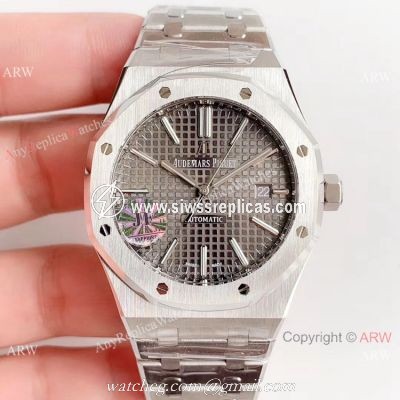 JF Audemars Piguet Royal Oak 15400 Watch Replica Stainless Steel Grey Dial