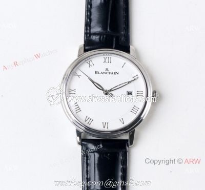 Swiss Grade Replica Blancpain Villeret Ultraplate Lovers Watch White Dial