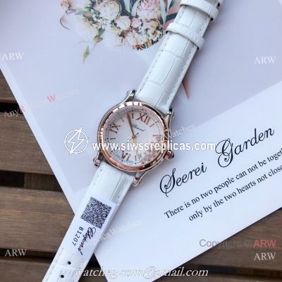 Best Quality Chopard Happy Sport 36mm Watches 2-Tone Rose Gold