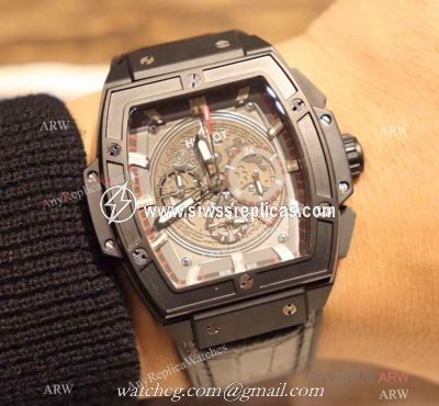 Hublot MP-06 Senna Limited Edition Chronograph watch Replica Black Case