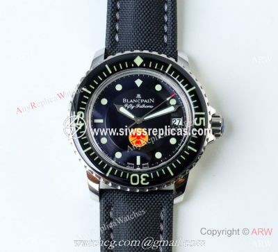Best 1:1 Replica Blancpain Fifty Fathoms &8216;Tribute to Fifty Fathoms Watch SS Black Bezel