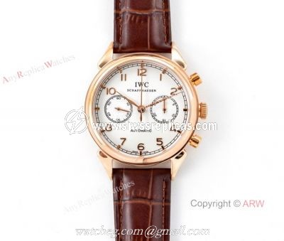 Swiss 7750 IWC Schaffhausen Portuguese Rose Gold Watch 2019 New