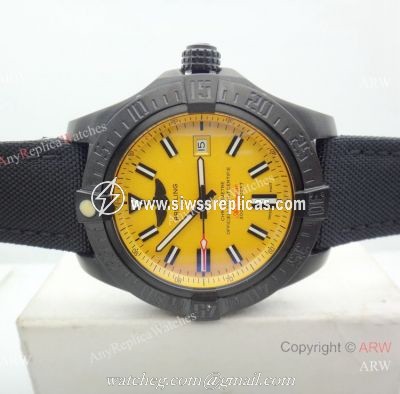 New Replica Breitling Avenger II Seawolf Yellow Dial Watch