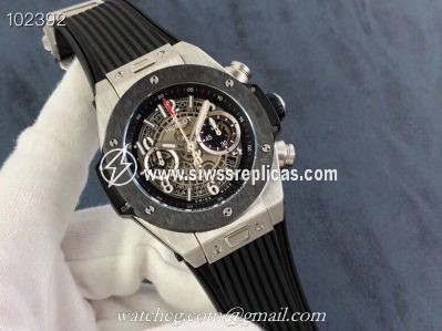 Swiss Hublot Big Bang Unico Titanium Ceramic Bezel Replica Watches