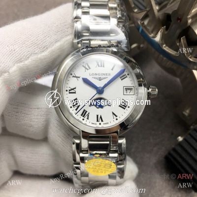 Swiss Replica Longines PrimaLuna Moonphase Lady Watch Stainless Steel Sapphire Glass