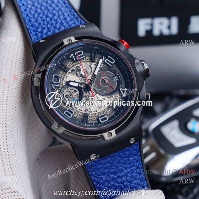 New Copy Hublot Classic Fusion Ferrari GT Chronograph Watches Black Case
