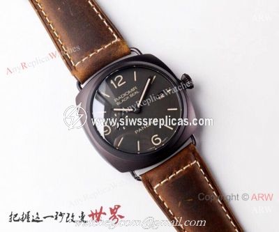 (VS) Swiss Copy Panerai Radiomir BLACK SEAL 45mm Watch Black PVD