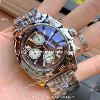 Top AAA Replica Breitling Chronomat Chronograph Watches Ss Chocolate Face