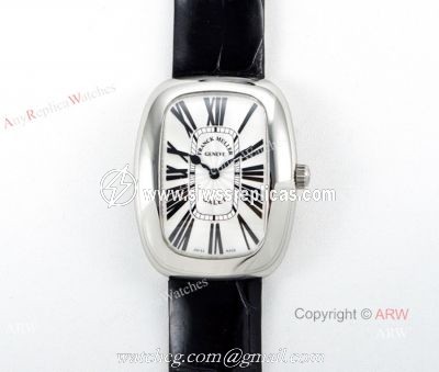 Swiss Replica Franck Muller Geneve Galet CAL.112 Quartz Watch White Dial Ladies