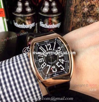 High Quality Franck Muller Vanguard Yachting Rose Gold Knock off Watches China
