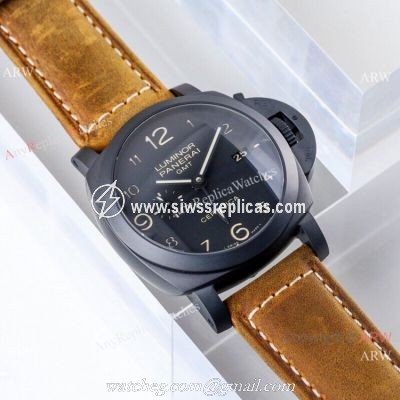 (VS) Swiss Copy Panerai Luminor GMT 1950 Ceramica PAM 441 Watch