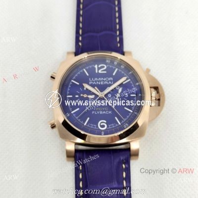 New! AAA Copy Panerai Luminor Yacht Challenge Flyback Watch Rose Gold
