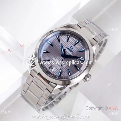 (VS) Omega Seamaster Aqua Terra Copy Watch Stainless Steel Gray Dial 8900 Movement