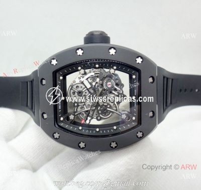 High Quality Richard Mille Knock off Watch Bubba Watson RM 055 Blacksteel