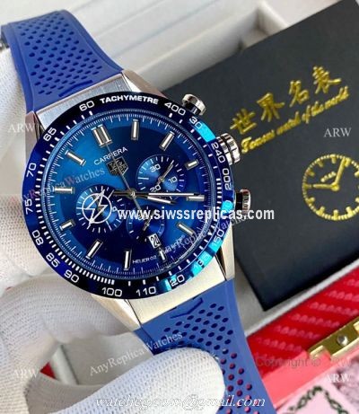2020 New Replica Tag Heuer Carrera Heuer 02 Blue Dial Watch