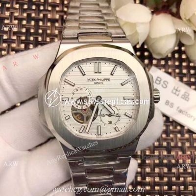 Replica Patek Philippe Tourbillon Nautilus Stainless Steel Watches 42mm