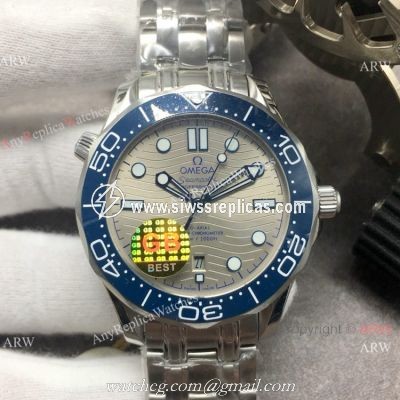 Stainless Steel Omega Seamaster 300 Replica Watch GB Factory Swiss Omega 8800 Movement