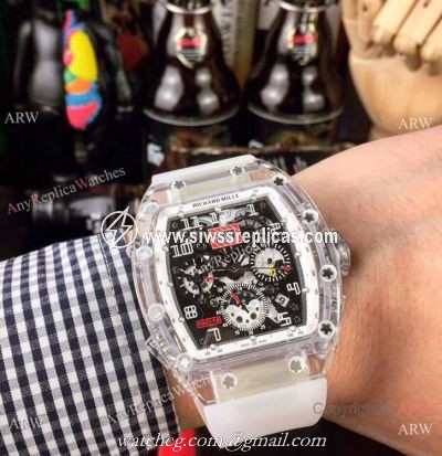 New Richard Mille RM 011-FM Skeleton Transparent Watch Best Replica Watches China Dealer