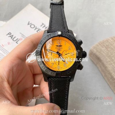 New Style Breitling Avenger Yellow Dial Chronograph Watch