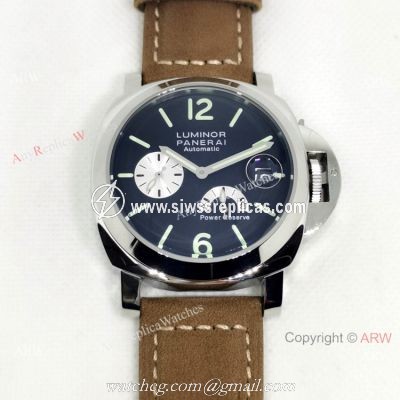 Clone Panerai Luminor Power Reserve PAM00171 Watch 44mm SS Black Dial