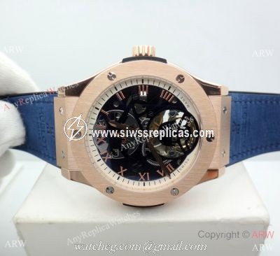 Best Quality Hublot Classic Fusion Rose Gold Skeleton Watch