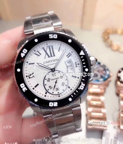 Cartier Calibre De Diver Stainless Steel Black Bezel Watches Buy Imitation Watches from China