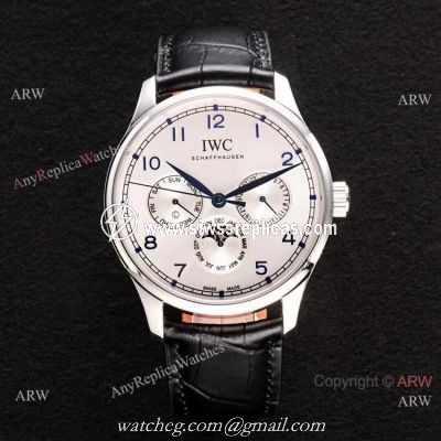 2020 New! Copy IWC Portugieser Perpetual Calendar White Dial Watches