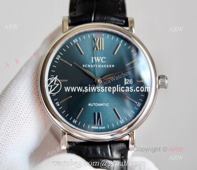 High Quality IWC Portofino Automatic Blue Dial Replica Watch