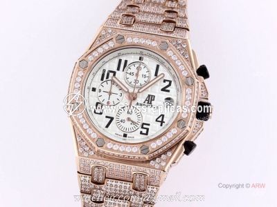 Knockoff Audemars Piguet Ice Watches Audemars Piguet Royal Oak Rose Gold Chronograph Dial