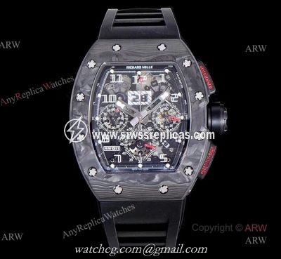 KV Factory Swiss Replica Richard Mille RM 011 All Black Carbon Watch