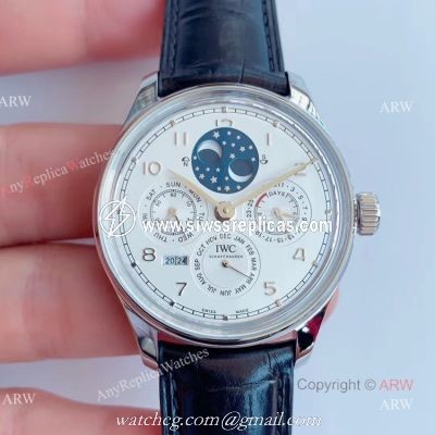 V9 Factory Replica IWC Portugieser Perpetual Calendar Double Moon Automatic Watch