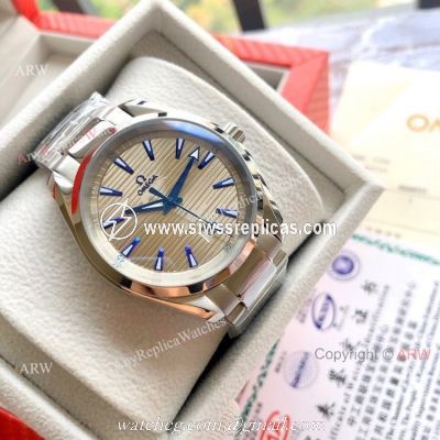 High Quality Omega Seamaster Aqua Terra Copy Watches Stainless Steel Gray Dial