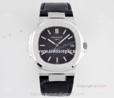 Swiss Replica Patek Philippe Nautilus Dark Blue Dial Stainless Steel Watch For Men